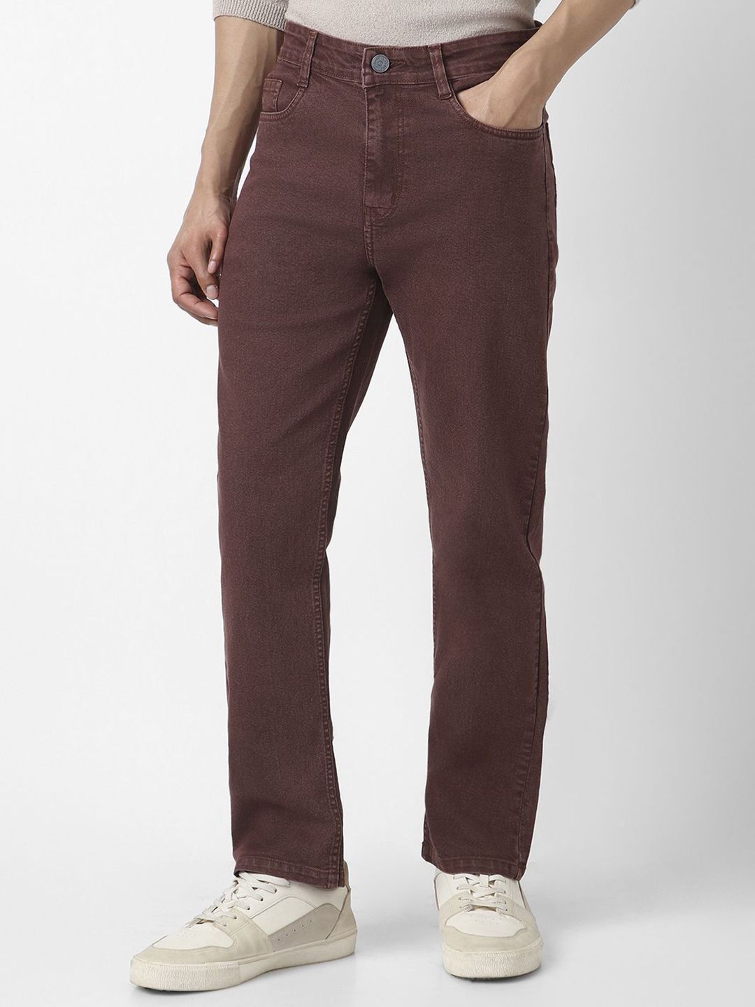 Urbano Fashion Men Straight Fit Washed Jeans Stretchable