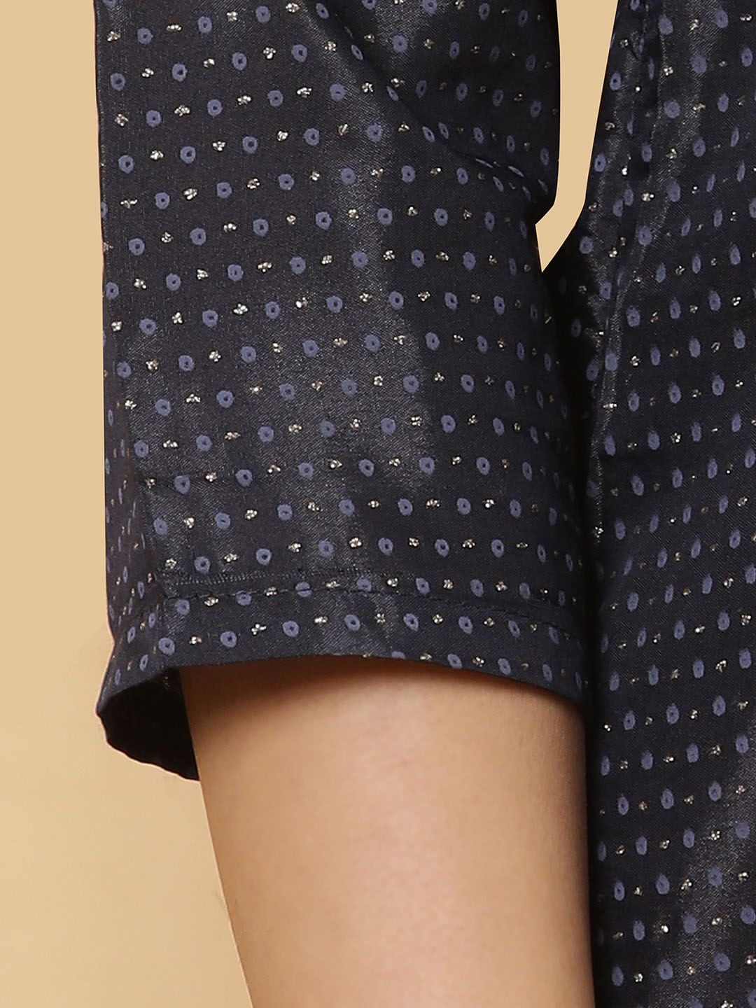 W Printed Regular Thread Work Kurta with Sharara