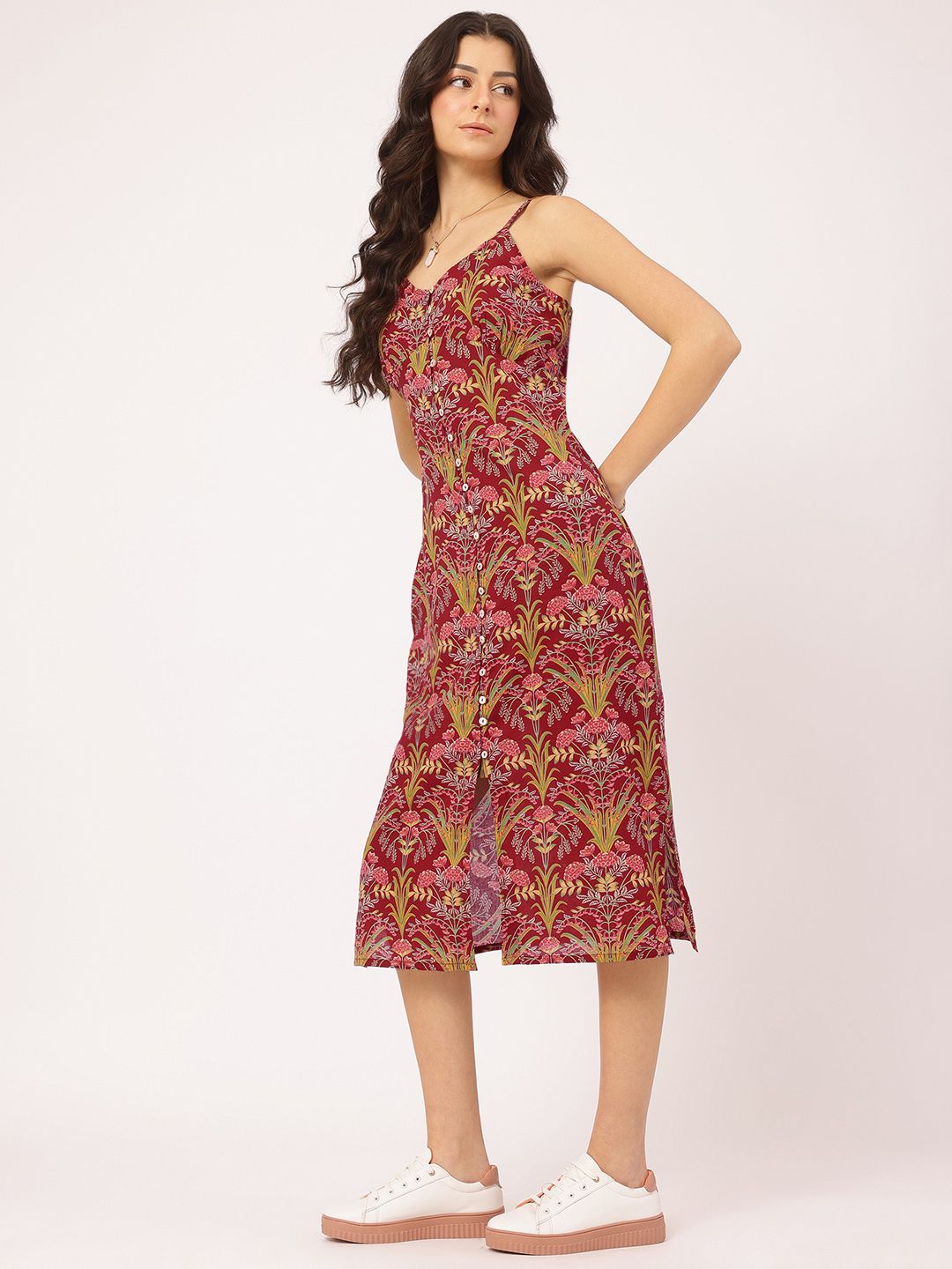 DressBerry Tropical Printed Cotton Cambric Dress