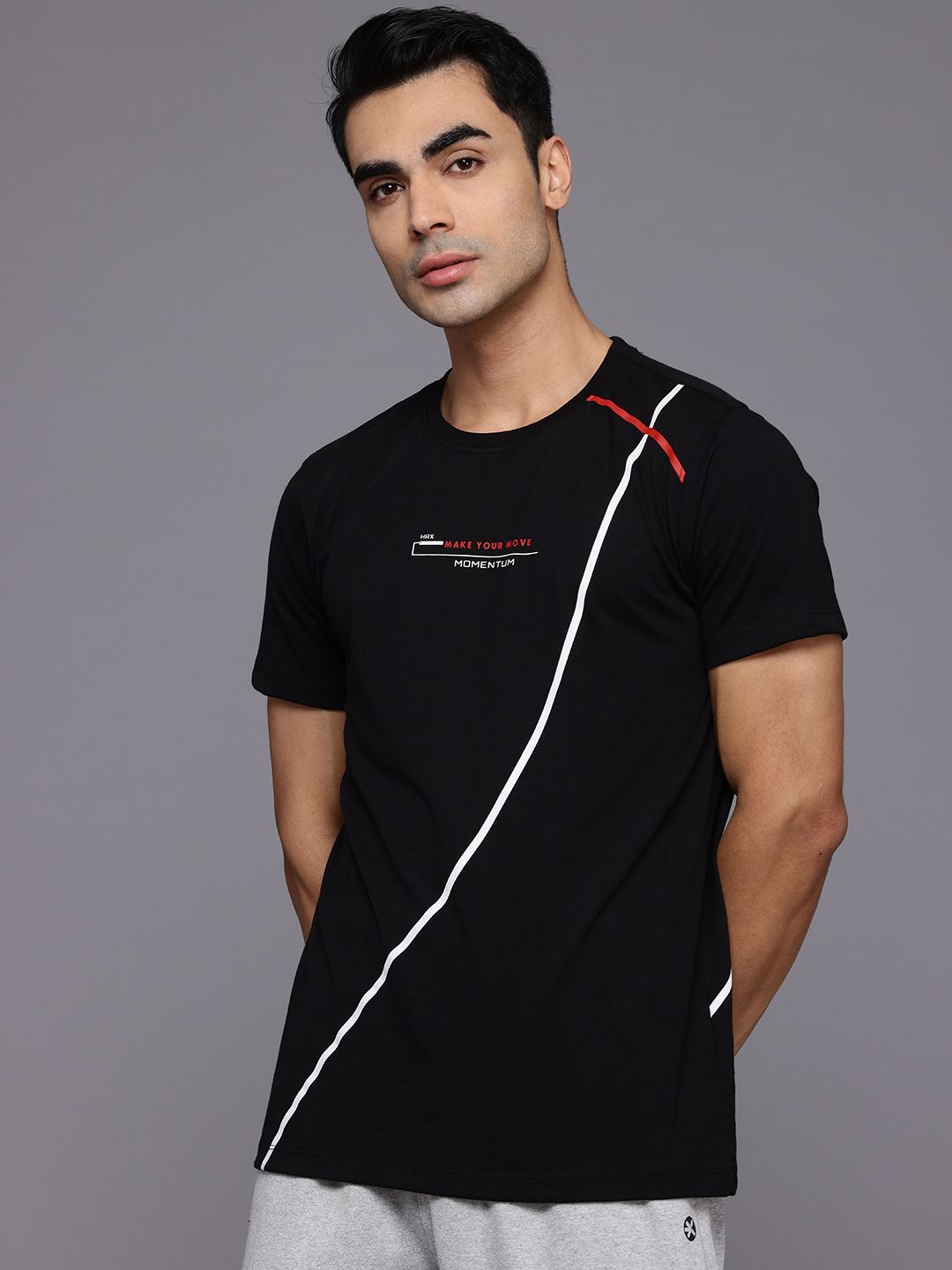 HRX by Hrithik Roshan Men Striped T-shirt