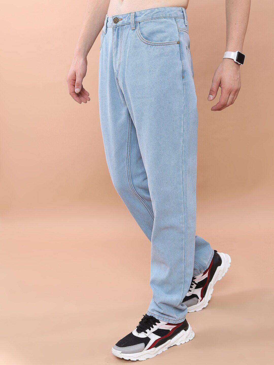 HIGHLANDER Men Straight Fit Clean Look Jeans