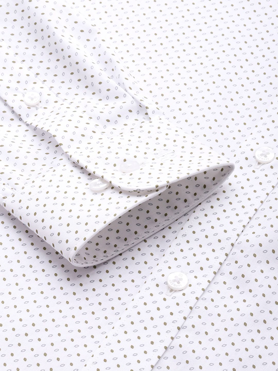 Raymond Slim Fit Micro Ditsy Printed Pure Cotton Formal Shirt