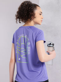 HRX by Hrithik Roshan Women Typography Printed Rapid-Dry Running T-shirt