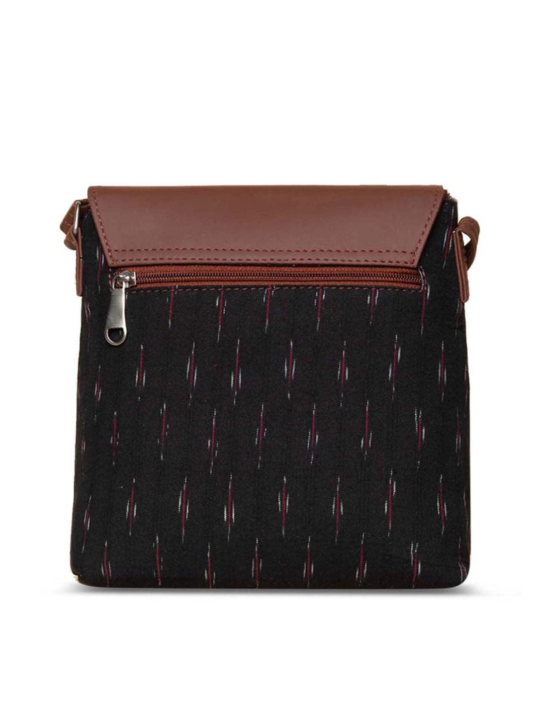 ZOUK Ikat Printed Structured Sling Bag