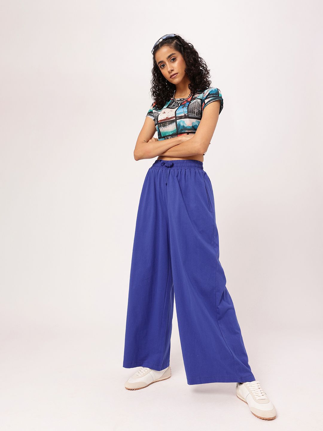 Minimalist Street Chic Wide Leg Trousers