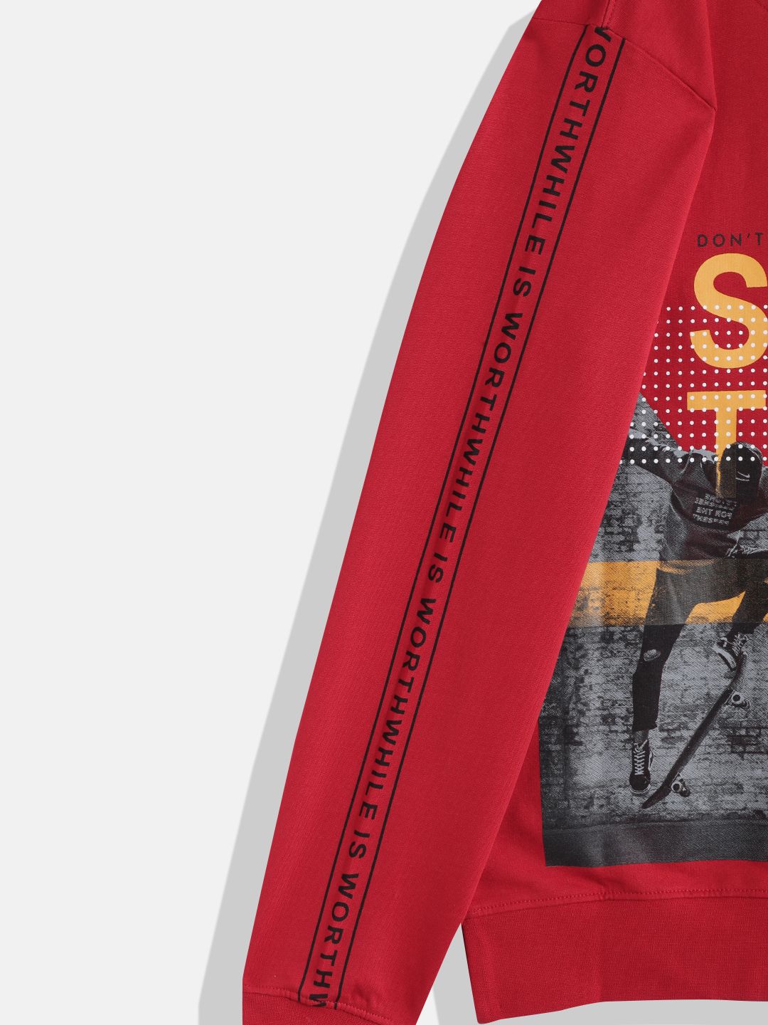 Monte Carlo Boys Cotton Graphic Printed Sweatshirt