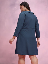 DressBerry Plus-Size Wrap-Style Sheath Dress
