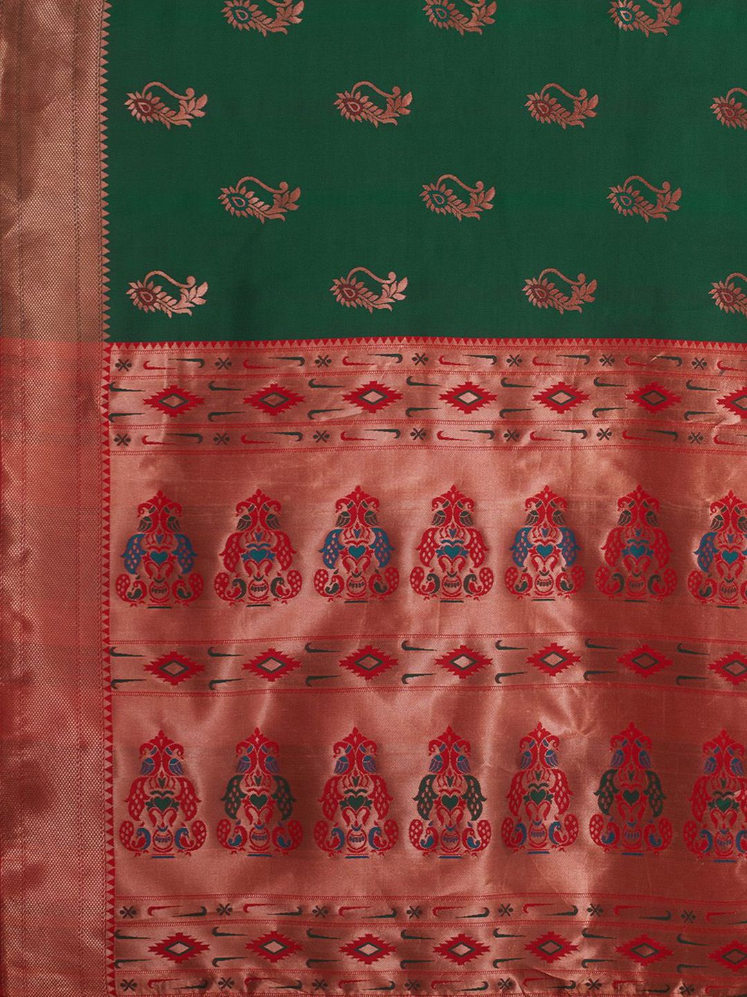 Saree mall Ethnic Motifs Zari Paithani Sarees