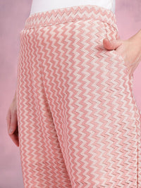 DressBerry Women Chevron Design Trousers