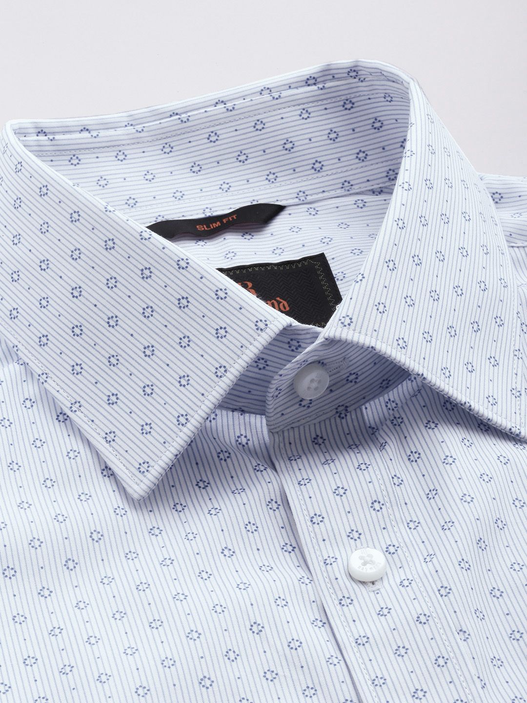 Raymond Slim Fit Striped Pure Cotton Formal Shirt