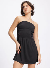 DressBerry Polished Sass Mini Bandeau Dress