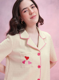 DressBerry Embroidered Pyjama Set