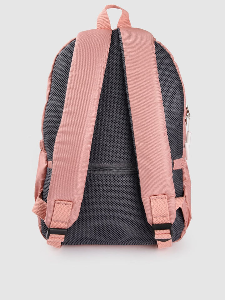 Lino Perros Women Striped Medium-Sized Backpack with Laptop Compartment 21L