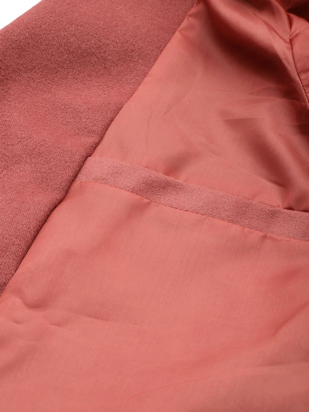 DressBerry Notched Lapel Collar Longline Overcoat