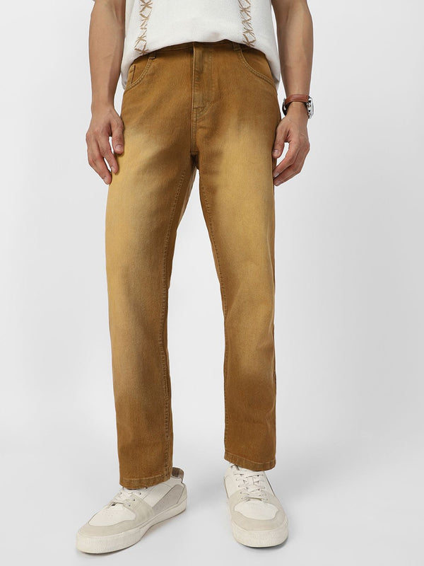 Urbano Fashion Men Regular Fit Light Fade Clean Look Stretchable Jeans