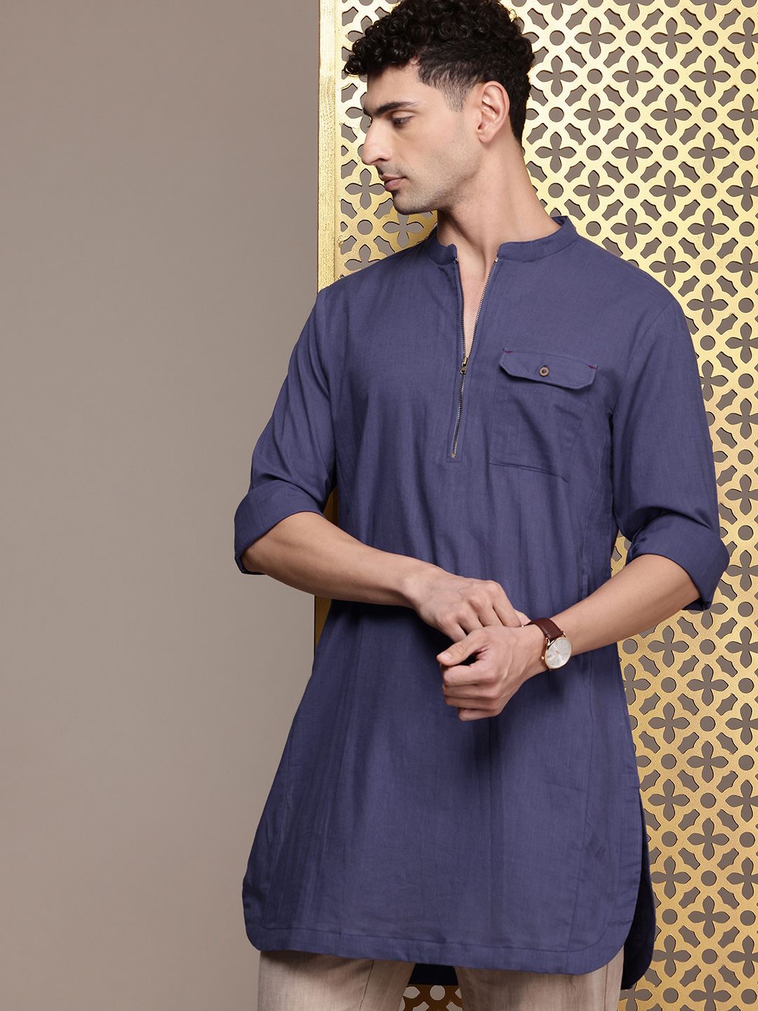 House of Pataudi Pure Cotton Rozana Kurta