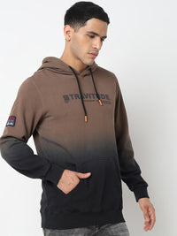 SPYKAR Typography Printed Hooded Cotton Sweatshirt