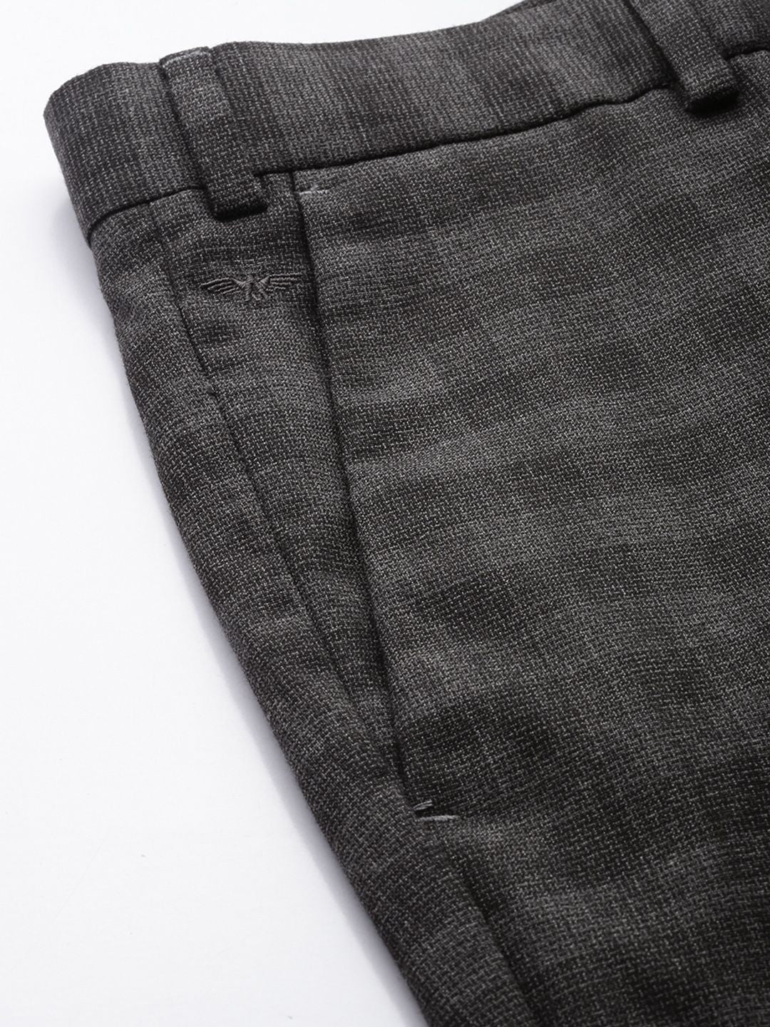 Park Avenue Men Checked Super Slim Fit Trousers