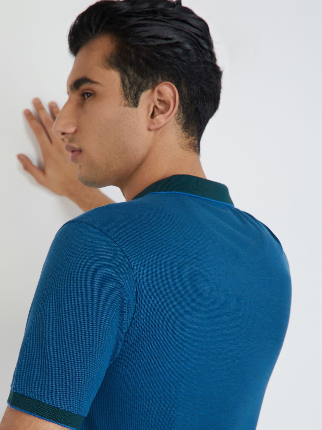 Raymond Modern Fit Pure Cotton Polo Collar T-shirt