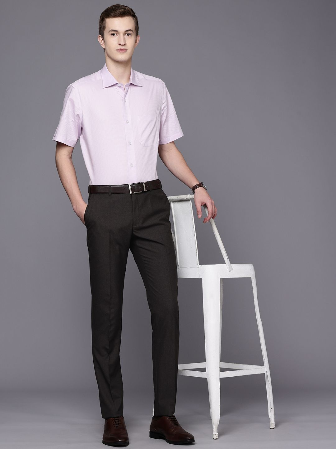 Raymond Men Slim Fit Formal Trousers