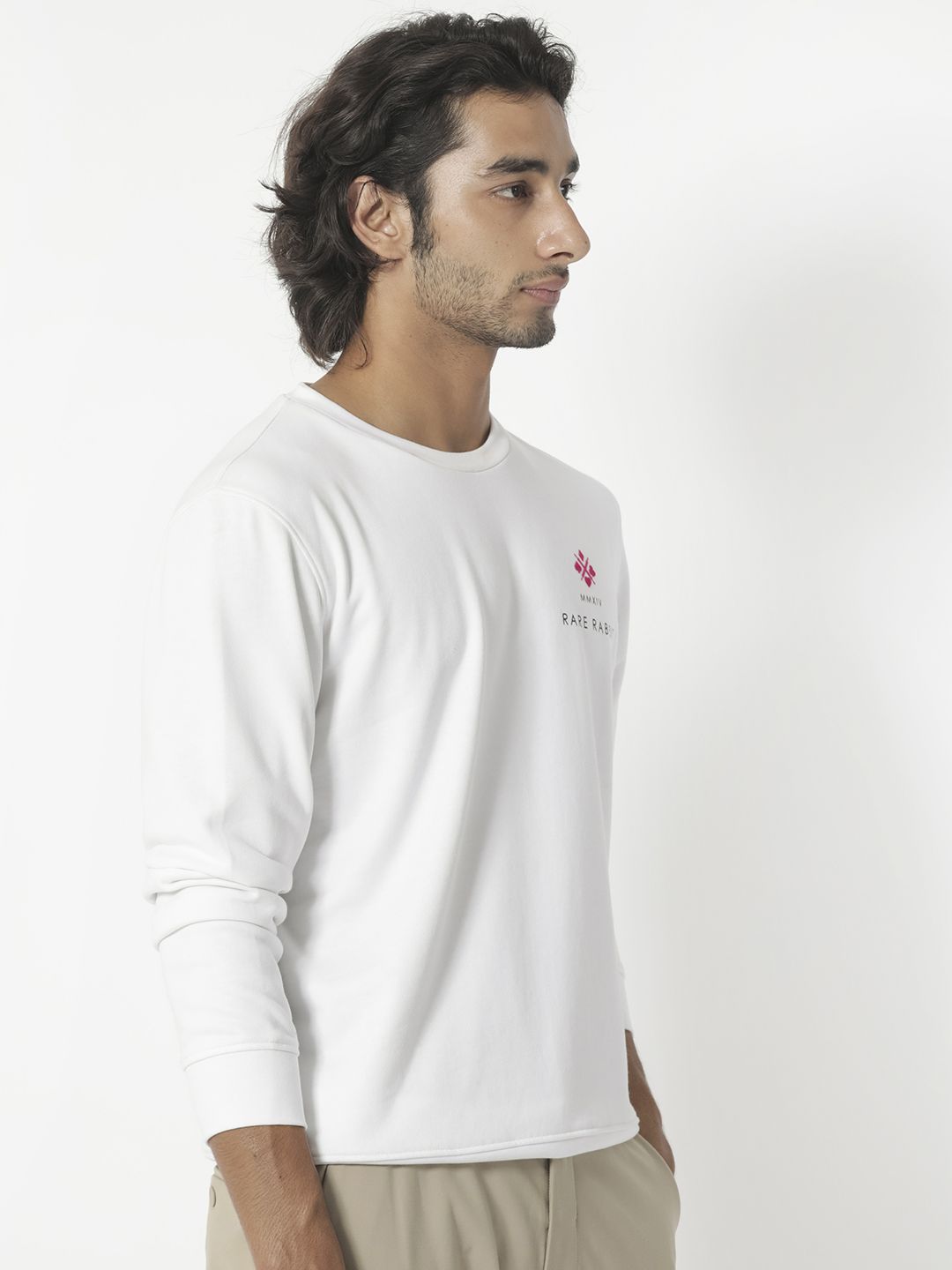 RARE RABBIT Men Cerdon Graphic Print Round Neck Sweatshirt