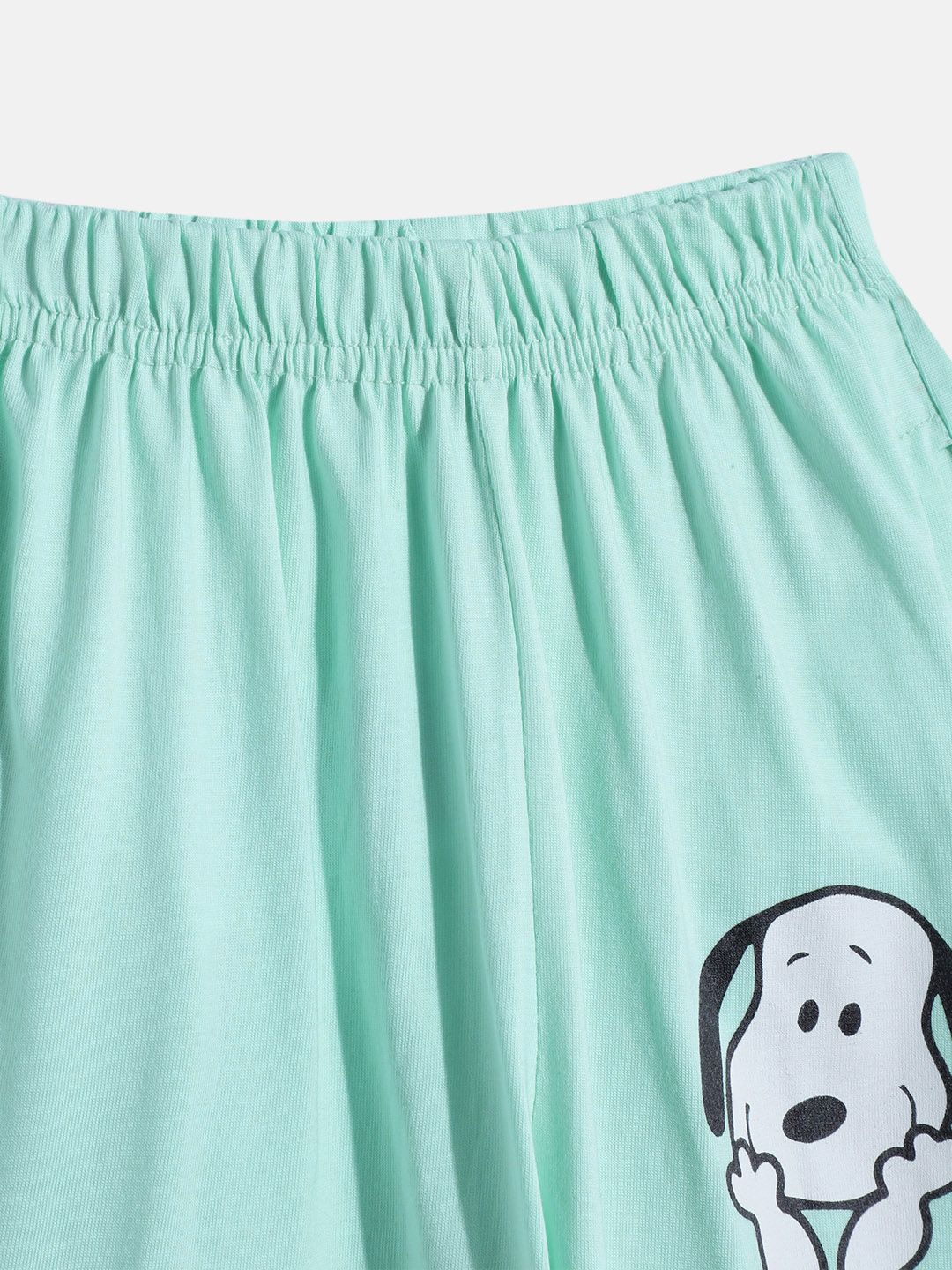 Moms Love Girls Peanuts Printed Top with Trousers