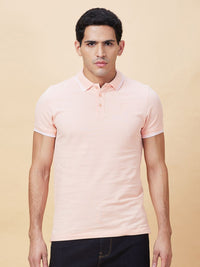 Being Human Men Solid Polo Collar Cotton T-shirt