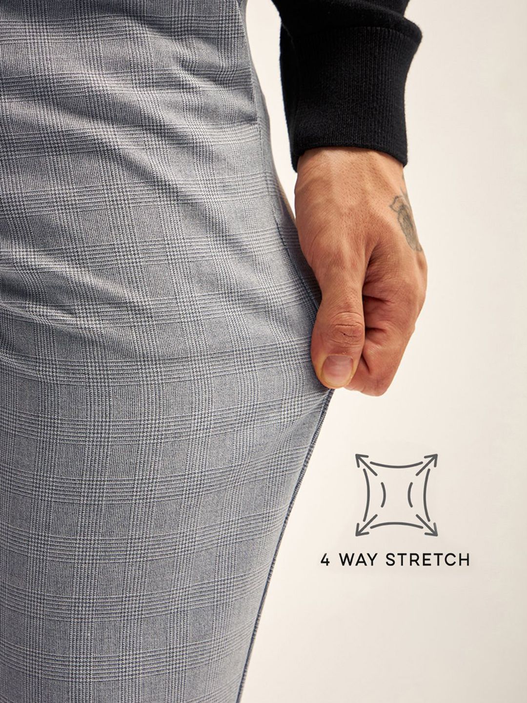 THE BEAR HOUSE Men Slim Fit Trousers