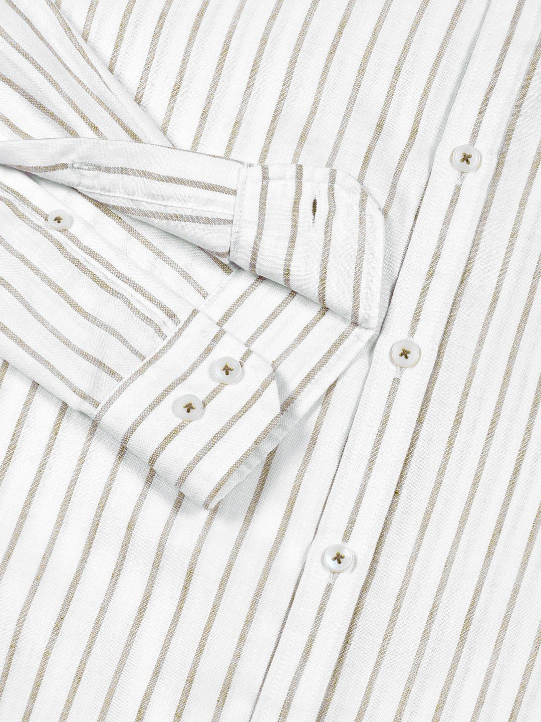 Thomas Scott Men Premium Slim Fit Opaque Striped Casual Shirt