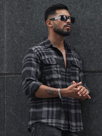 Powerlook Men Tartan Checks Opaque Checked Casual Shirt