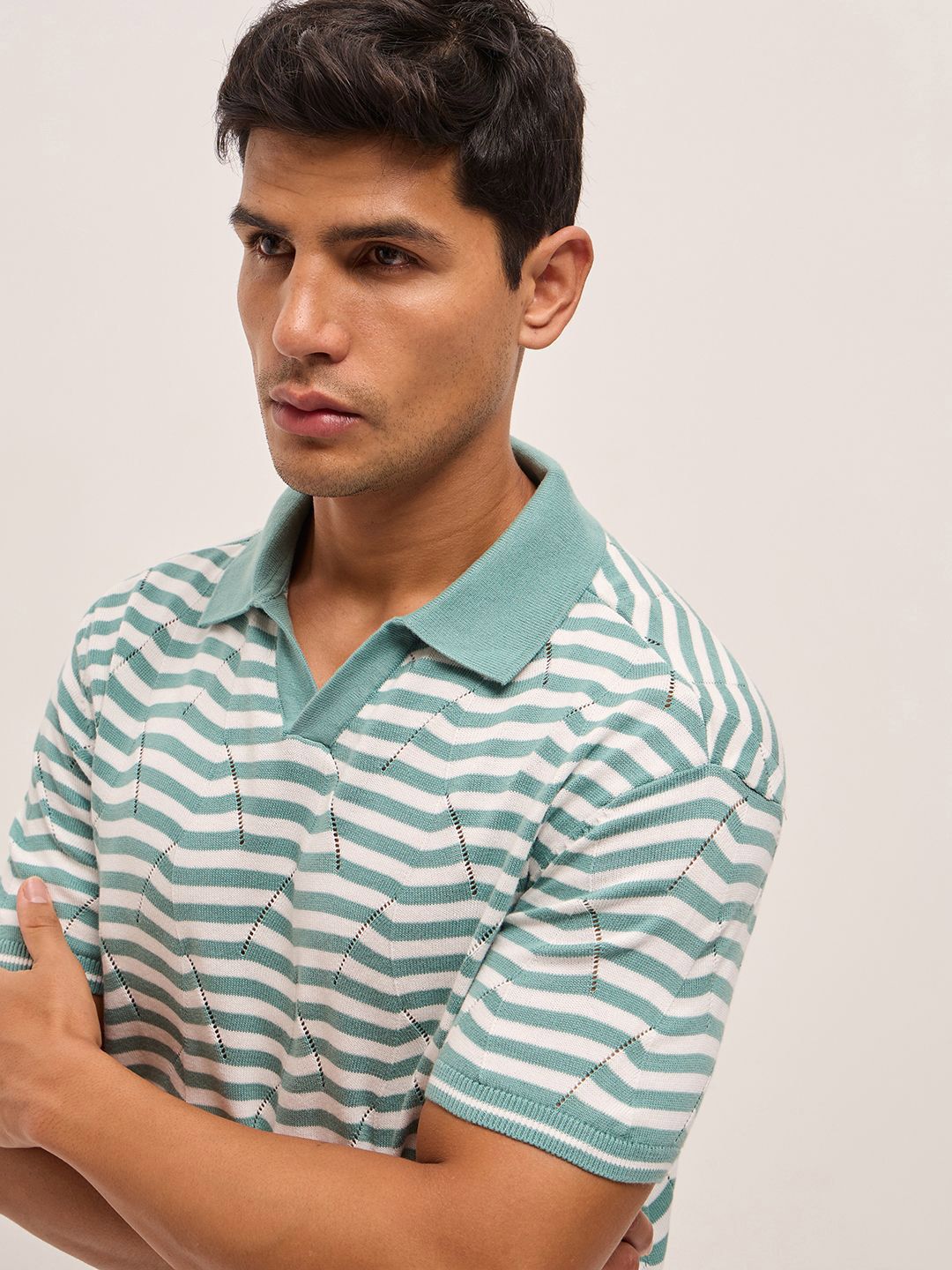 THE BEAR HOUSE Men Polo Collar T-shirt