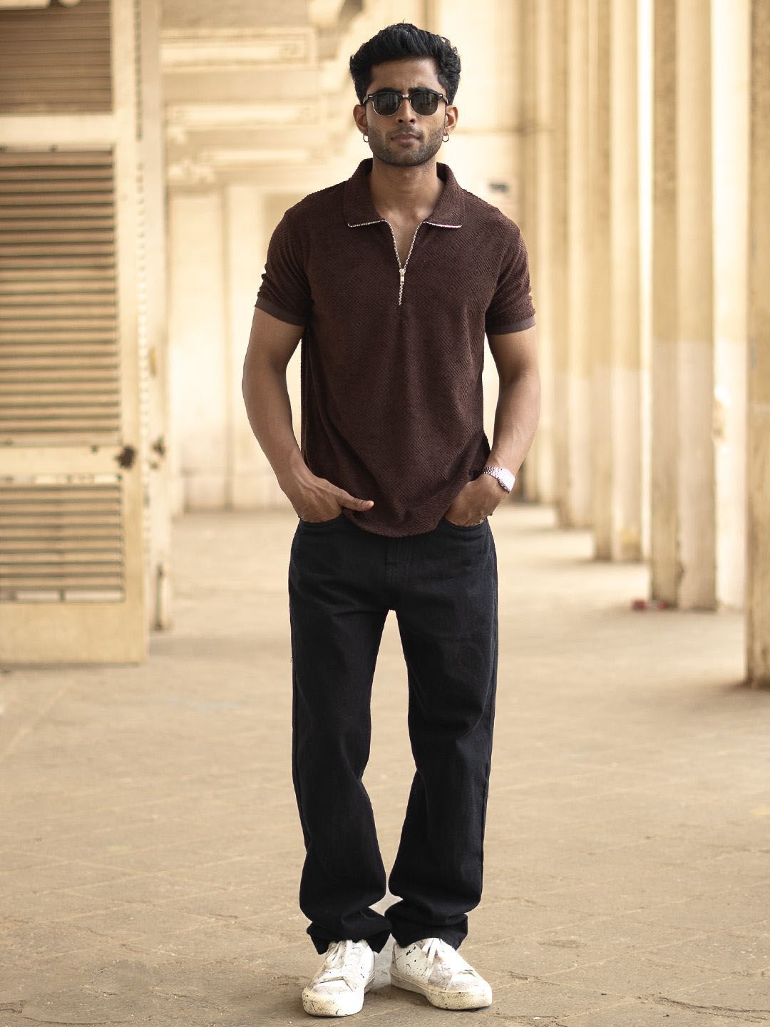 Powerlook Men Polo Collar T-shirt