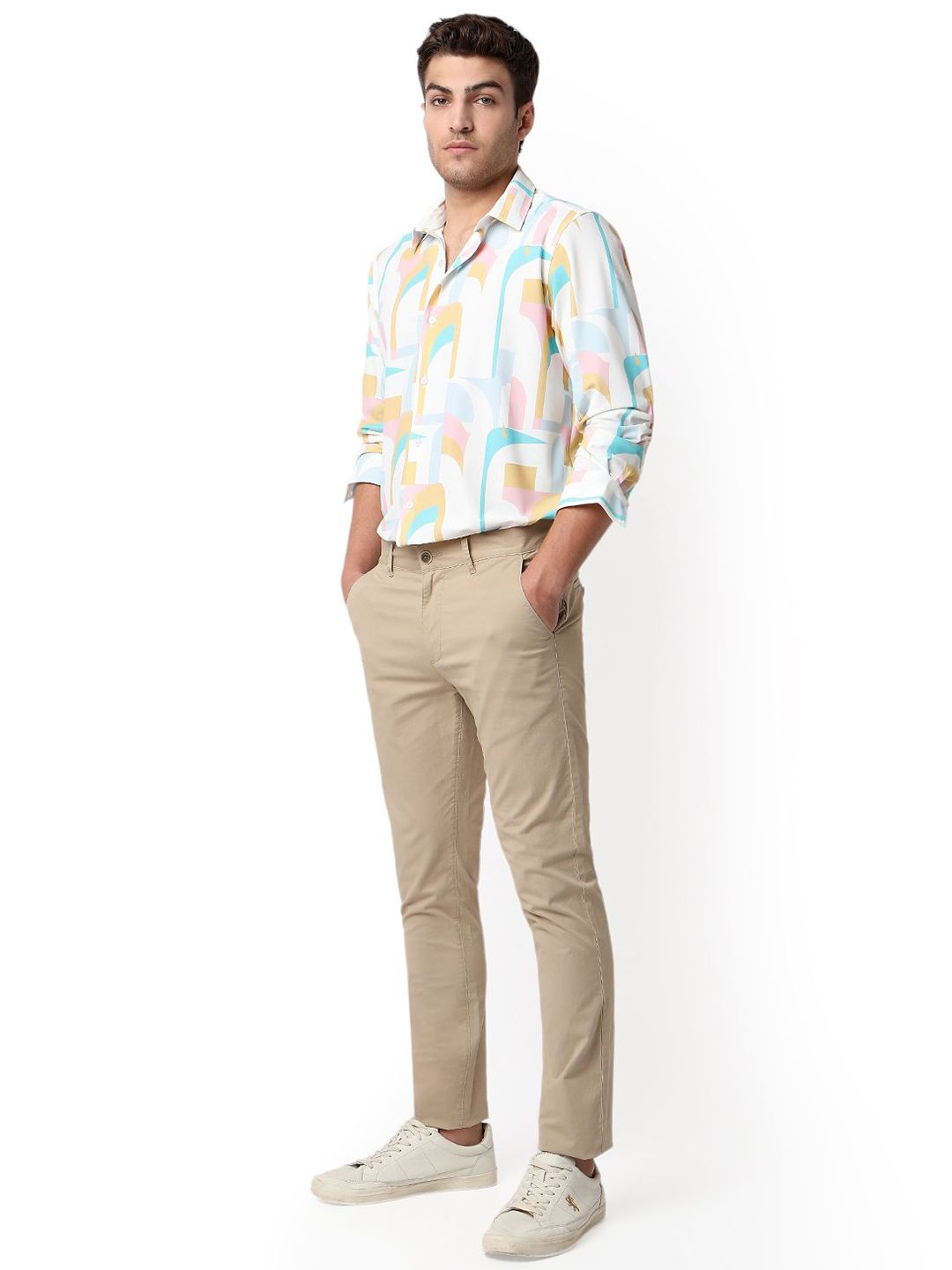 SPYKAR Men Slim Fit Opaque Printed Casual Shirt