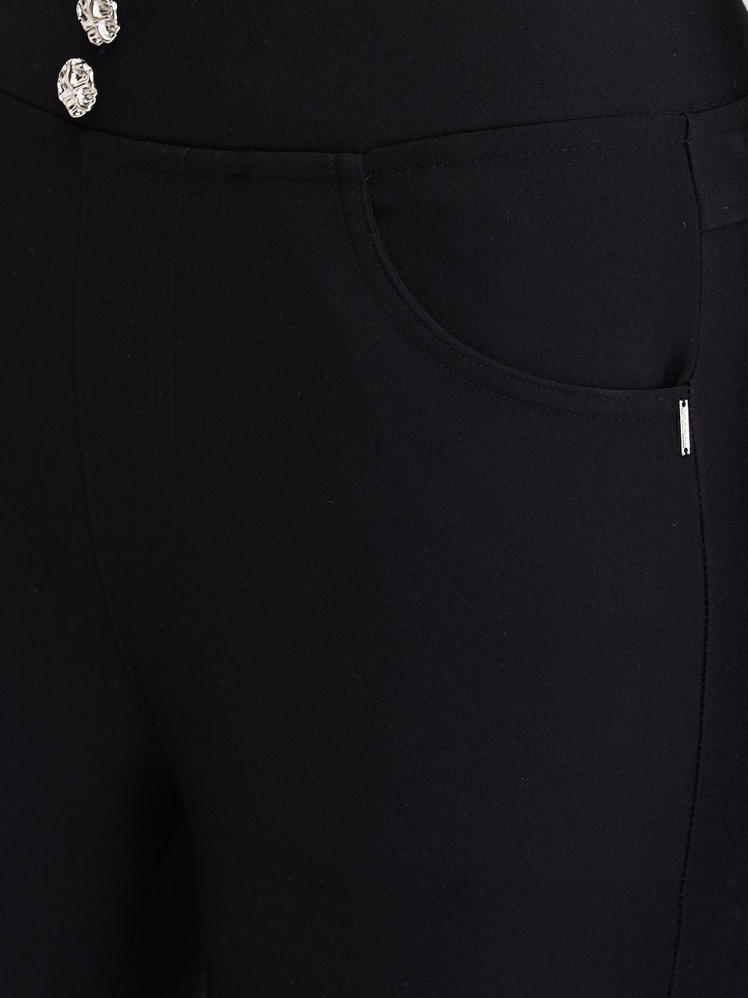 Spykar Women Skinny Fit High Rise Trousers