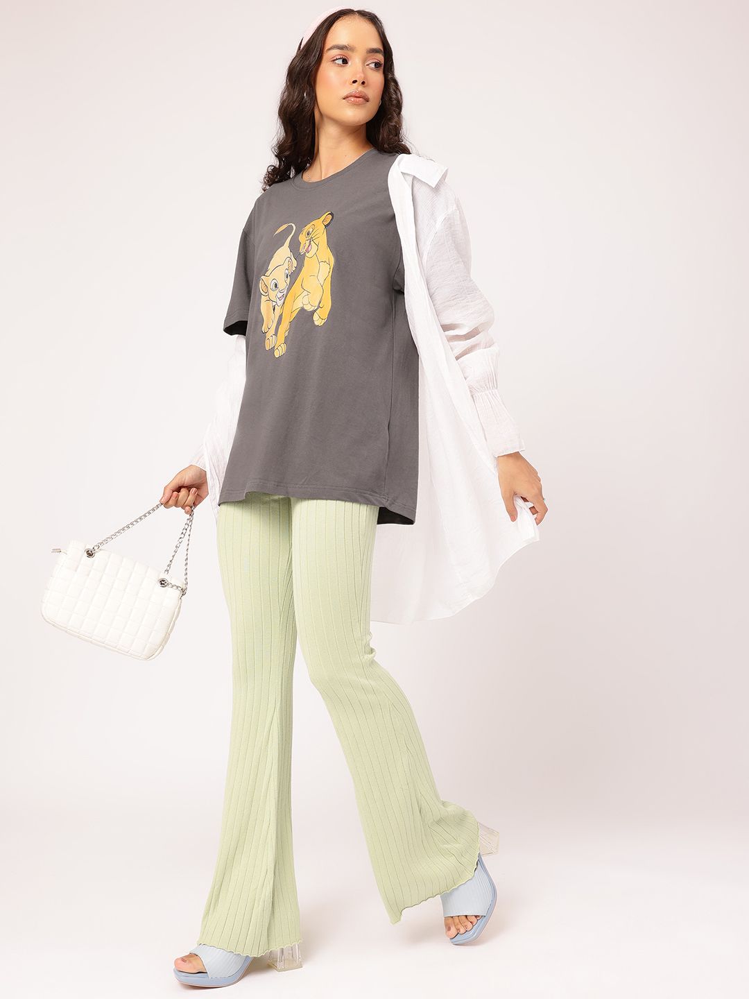 DressBerry Graphic Groove Printed T-shirt