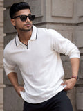 Powerlook Men Solid Polo Collar T-shirt