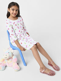 Nauti Nati Print Fit & Flare Dress