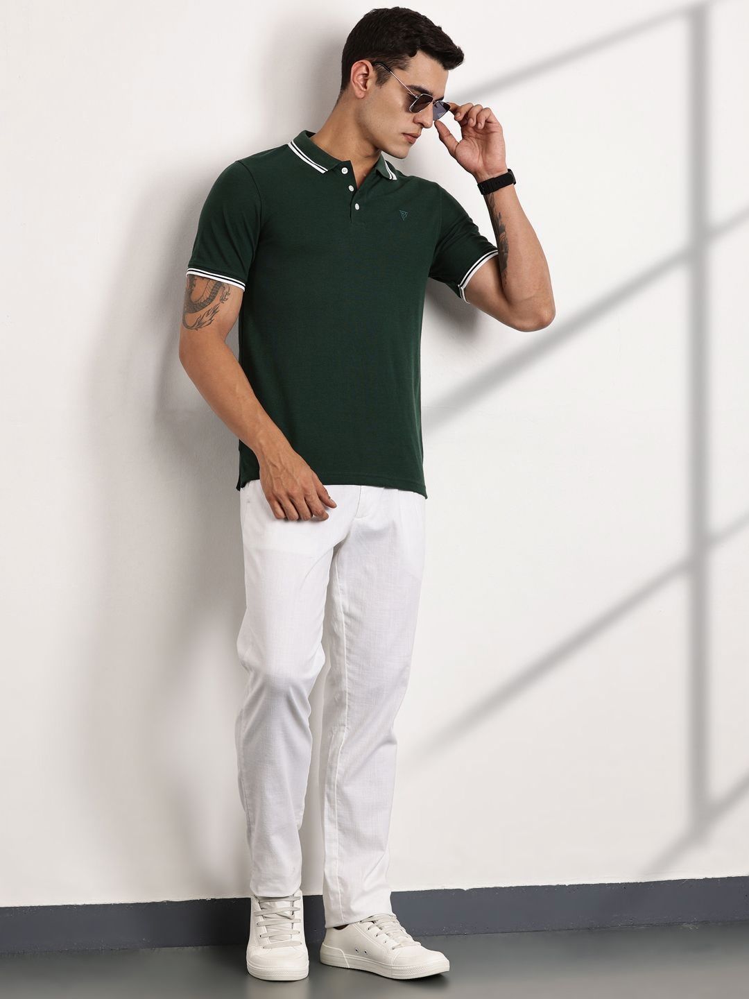 Thomas Scott Men Polo Collar Pockets T-shirt