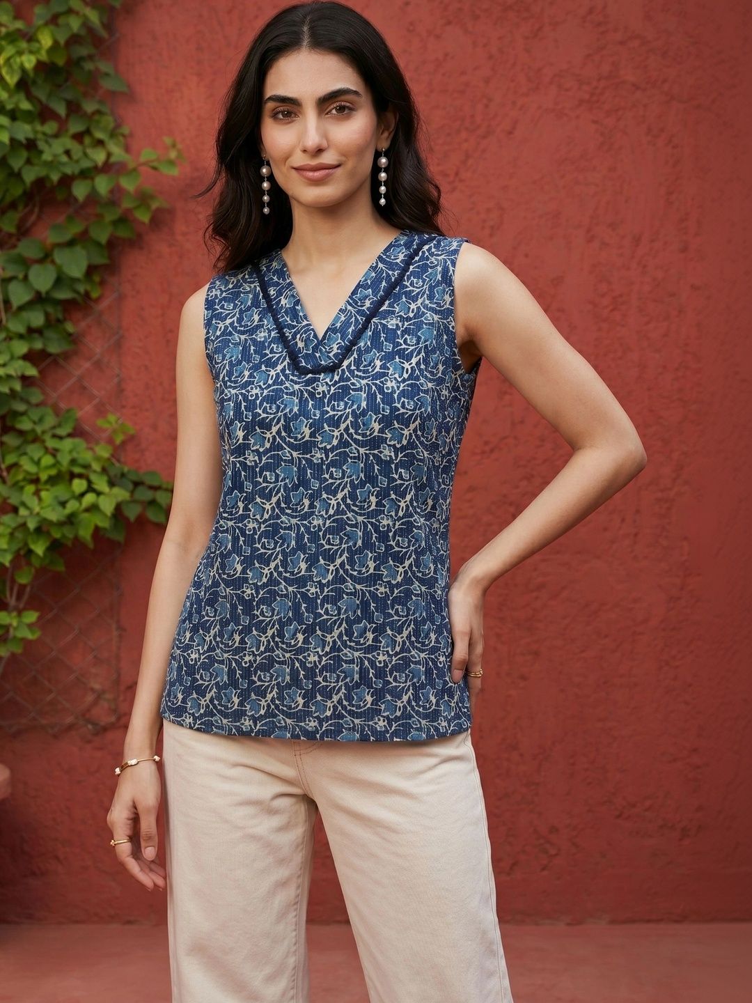 Mamicha Floral Print Top