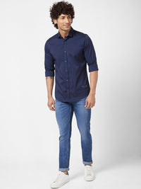 SPYKAR Men Slim Fit Low-Rise Heavy Fade Clean Look Cotton Stretchable Jeans