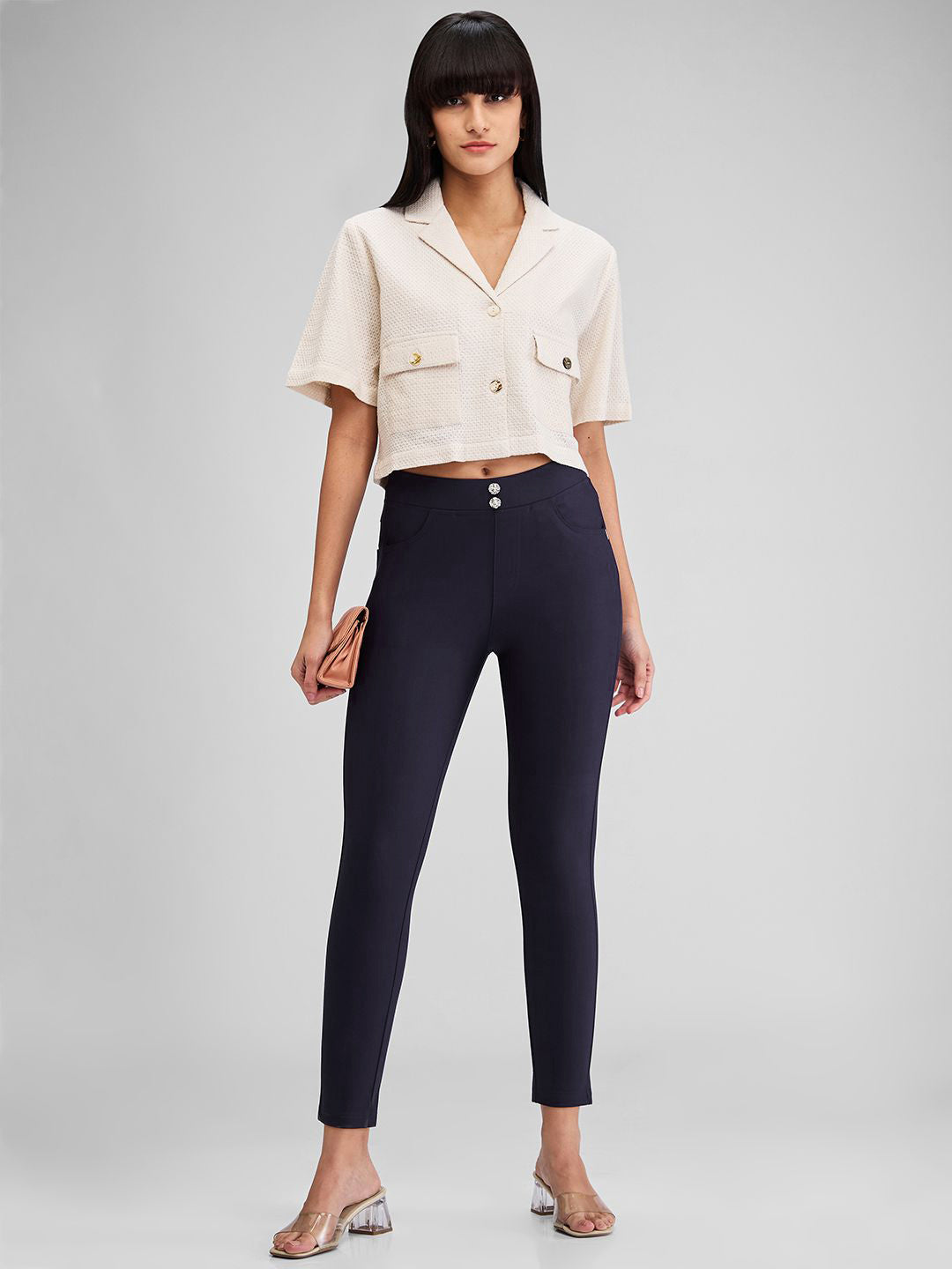 SPYKAR Women Skinny Fit High Rise Track Pants