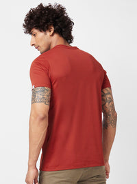 SPYKAR Graphic Printed Slim Fit Cotton T-Shirt