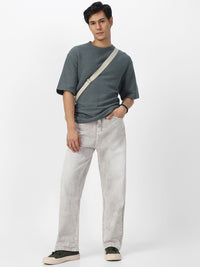 Urbano Fashion Men Loose Relaxed Fit Heavy Fade Jeans