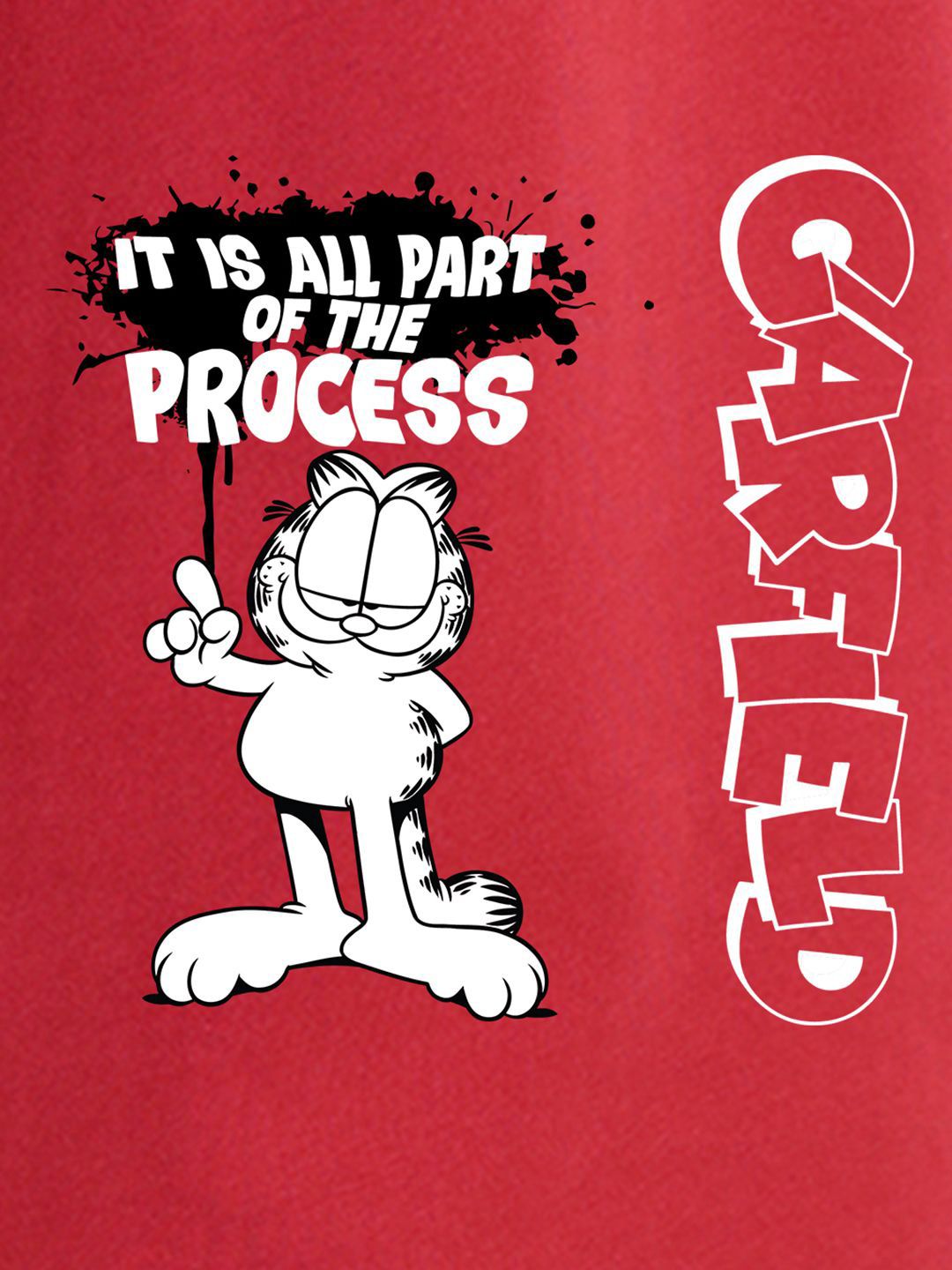 Bewakoof Men Garfield Comic Print Round Neck T-shirt