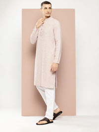 See Designs Embroidered Sequinned Kurta with Pyjamas