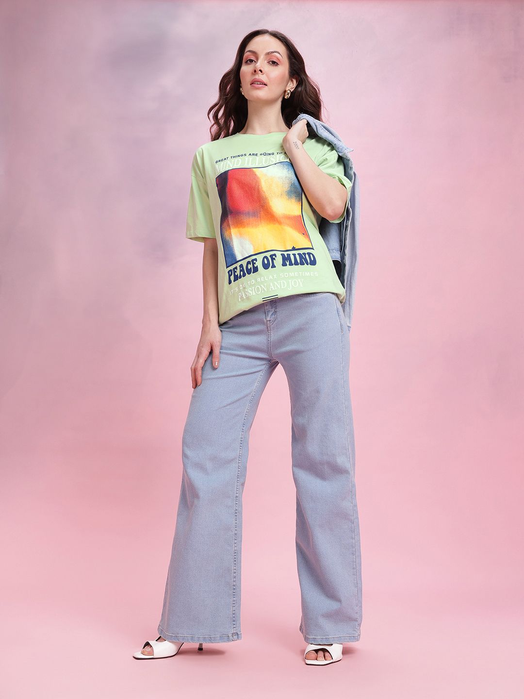 DressBerry Graphic Print Relaxed Pure Cotton T-shirt