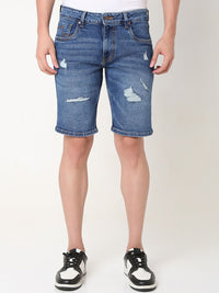 SPYKAR Men Washed Denim Shorts Technology