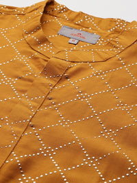 Anouk Printed Regular Mukaish Kurta with Trousers