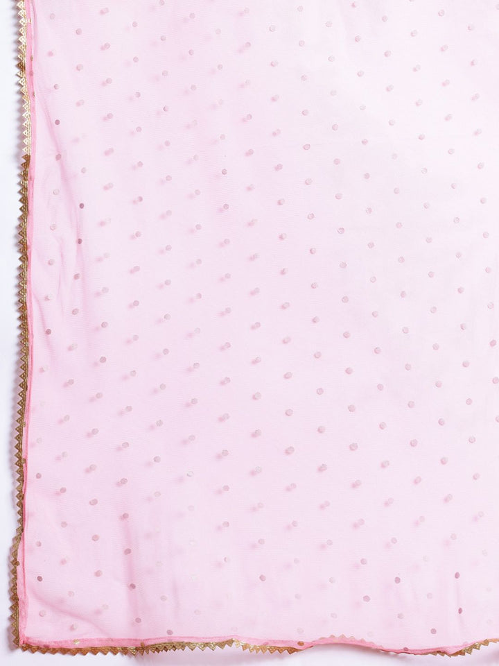 all about you Printed Ethnic Maxi Dress with Dupatta