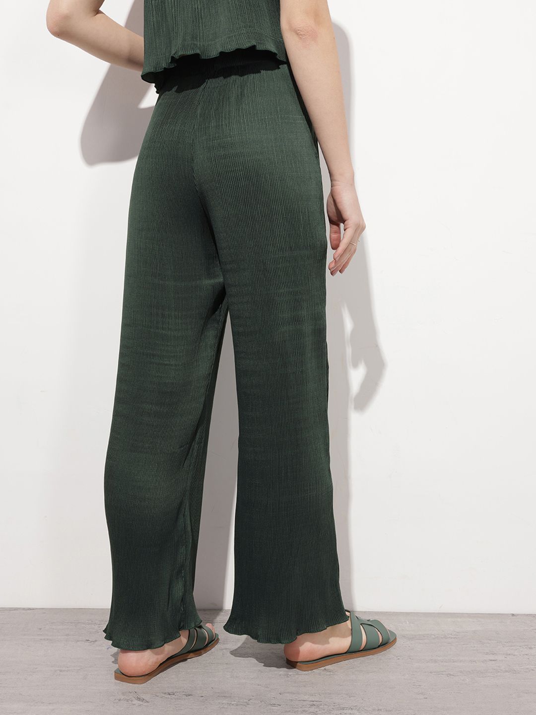 DressBerry Evening Of Elegance Accordion Pleated Trousers